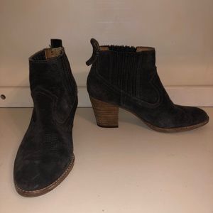 Grey western dolce vita booties